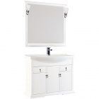 Подробнее о Мебель для ванной Aquanet (Акванет) Лагуна 105 (105,5x47,7x86,3 см) тумба под раковину-столешницу, белая матовая (175301)