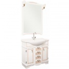 Подробнее о Мебель для ванной Aquanet (Акванет) Луис 80 (74x37,6x78 см) тумба под раковину-столешницу, темный орех (172691)